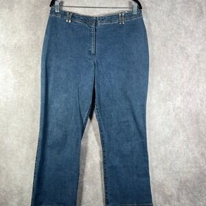 Faconnable Jeans Womens Size 12 Blue Medium Wash Denim High‎ Rise